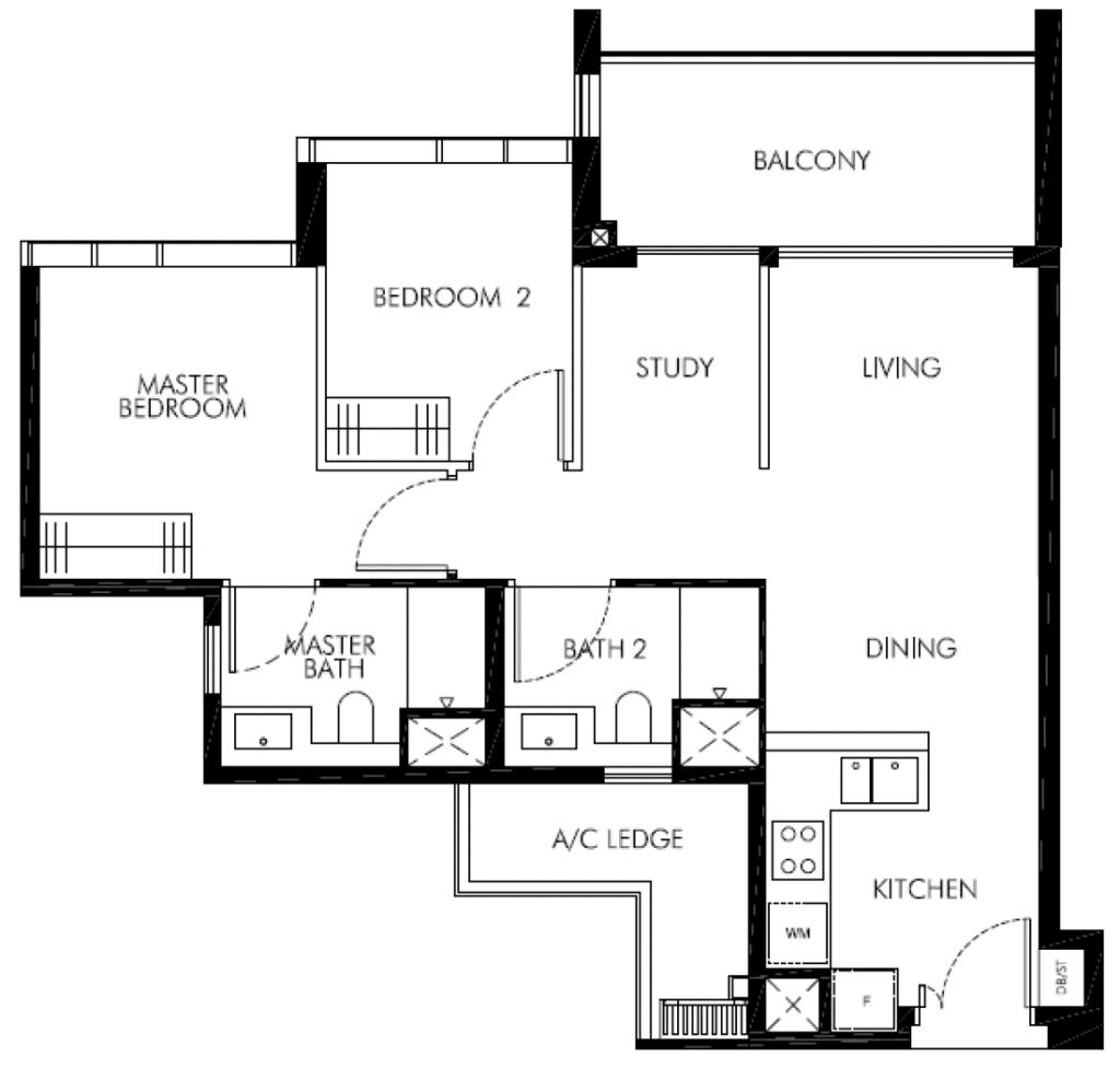 leedon-green-2-bedroom-plus-study-floor-plan-bs1-singapore-1024x976